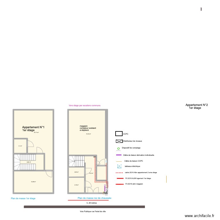 ludo. Plan de 8 pièces et 106 m2