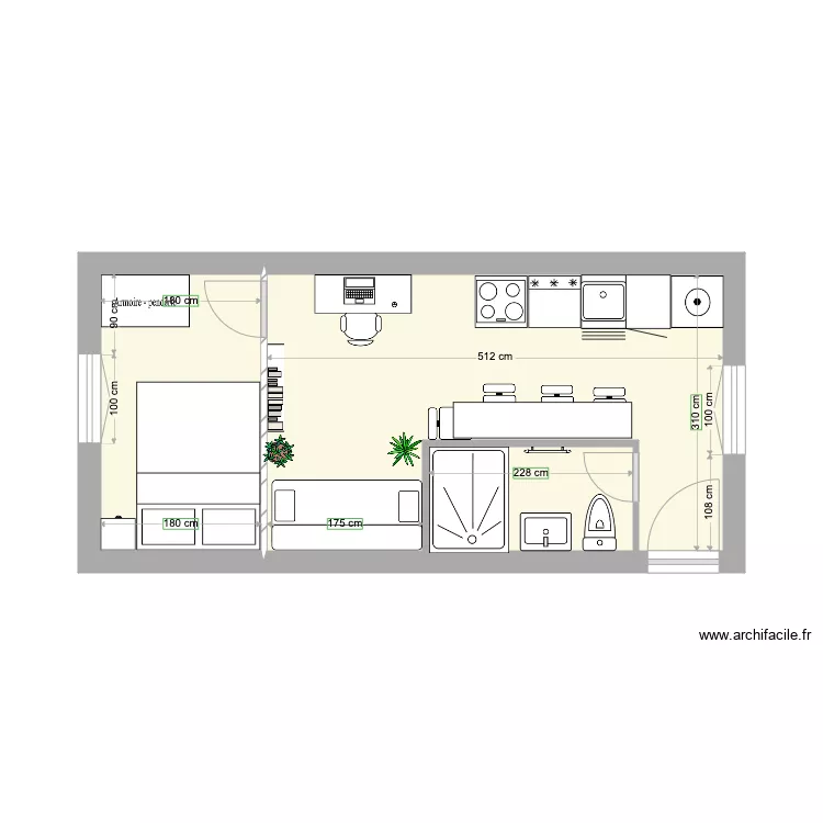 102 OBERKAMPF 3 MEUBLE. Plan de 