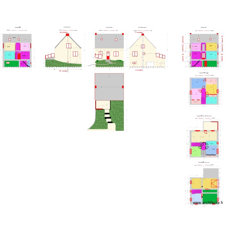 plan extension 2. Plan de 0 pièce et 0 m2