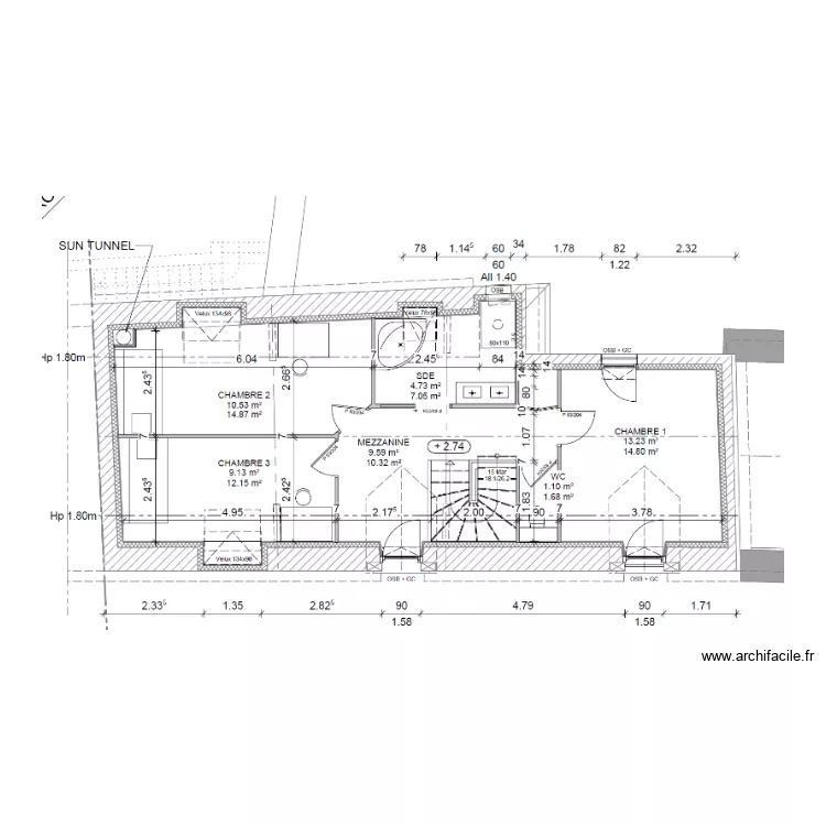 Plan électrique étage Ogereau. Plan de Plan électrique étage Ogereau. Plan de