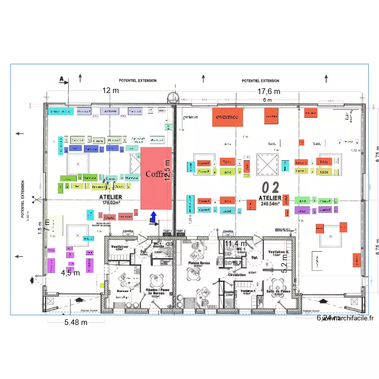 Batiment Relais Travail V2 bis2. Plan de 