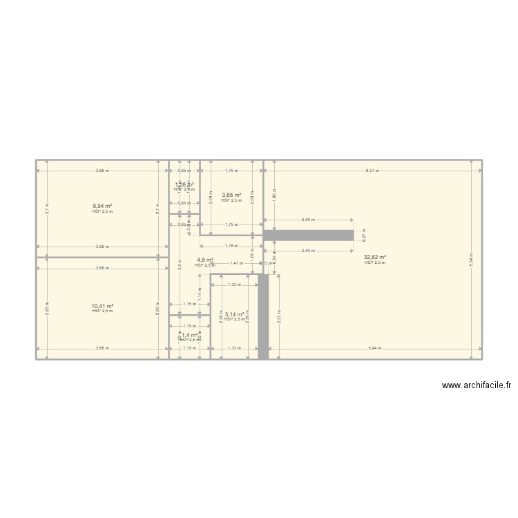 mon appart. Plan de 0 pièce et 0 m2