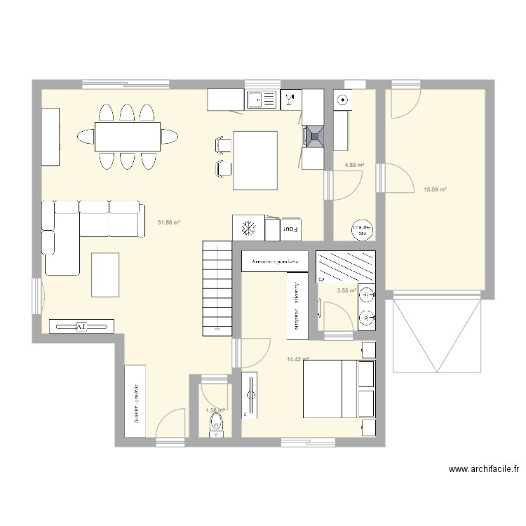 Maison. Plan de 0 pièce et 0 m2