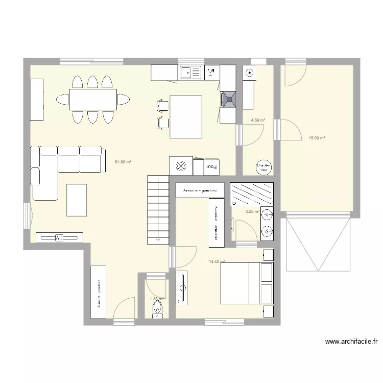 Maison. Plan de 