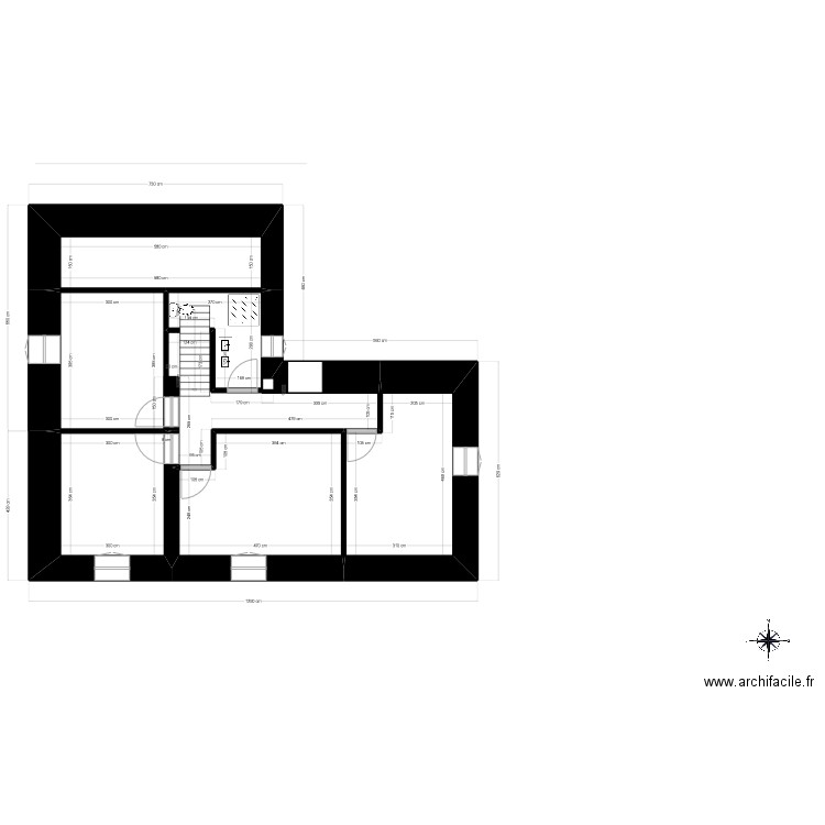 BERGERIE ETAGE FINAL 20. Plan de 6 pièces et 74 m2