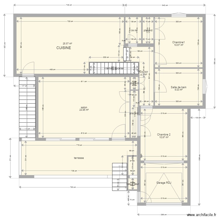 plan original 1 etage. Plan de 0 pièce et 0 m2