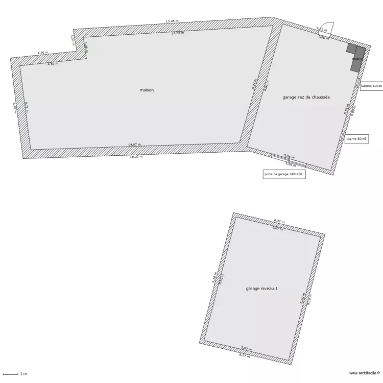 plan garage. Plan de 
