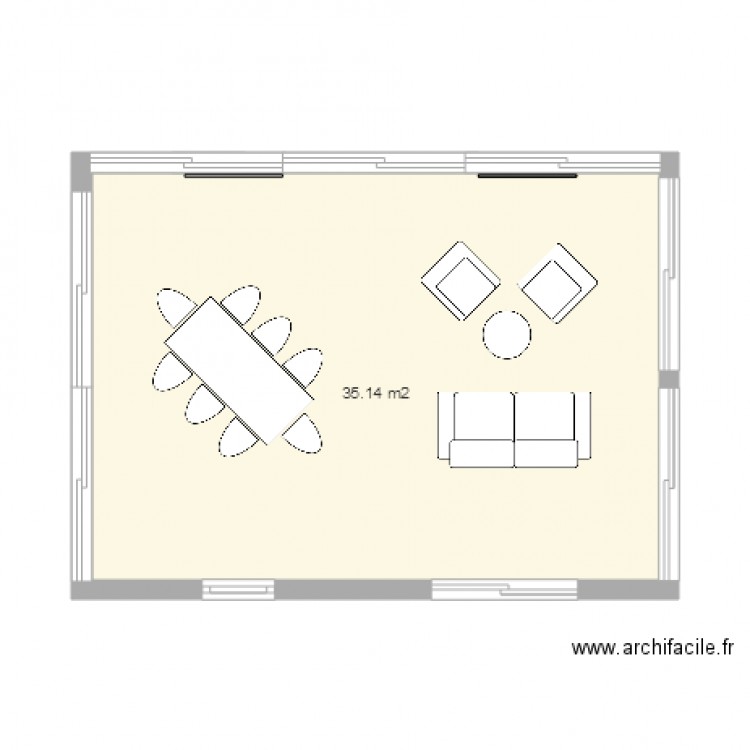 terasse. Plan de 0 pièce et 0 m2