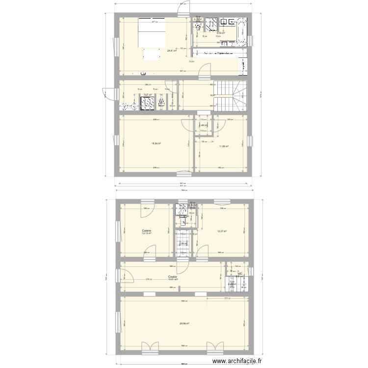 PLAN LAMEE RDC Etage 2. Plan de 0 pièce et 0 m2