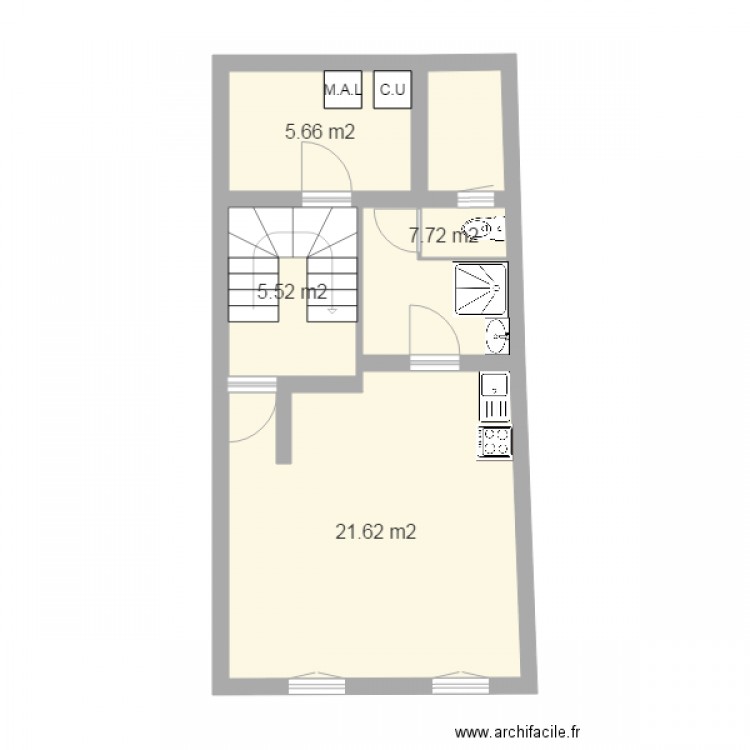 plan 2eme marc final. Plan de 0 pièce et 0 m2