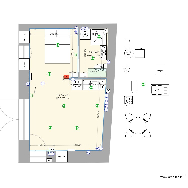 T2 RDC H PROJET 270221. Plan de 0 pièce et 0 m2