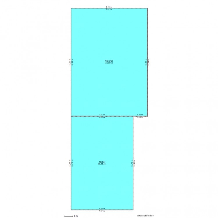 Atelier. Plan de 0 pièce et 0 m2