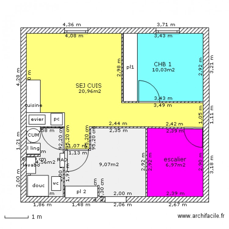 Plan. Plan de 0 pièce et 0 m2