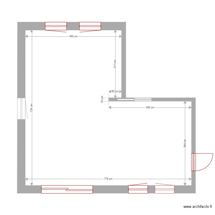 Rez cuisine. Plan de 0 pièce et 0 m2