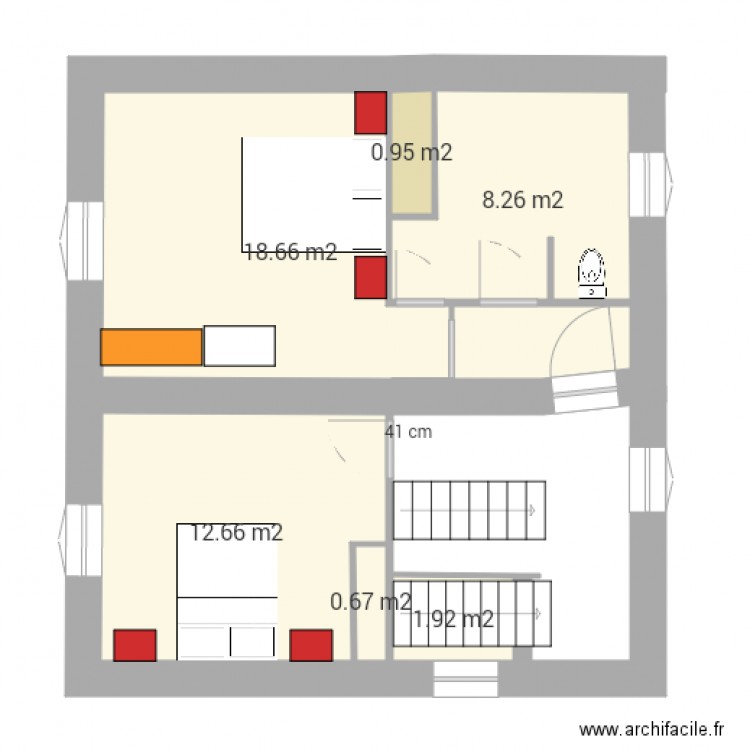 1 er étage v15 29 juillet. Plan de 0 pièce et 0 m2