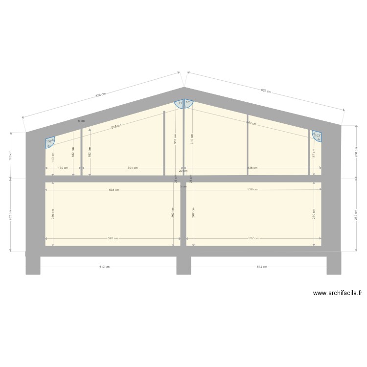 bergerie pignon 2. Plan de 1 pièce et 50 m2