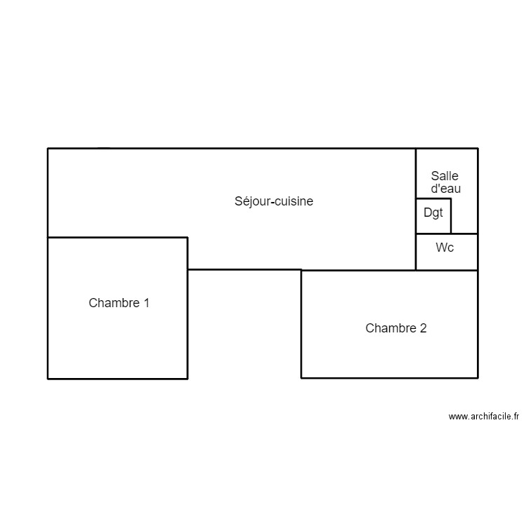 PENMARCH BERNARD. Plan de 5 pièces et 20 m2