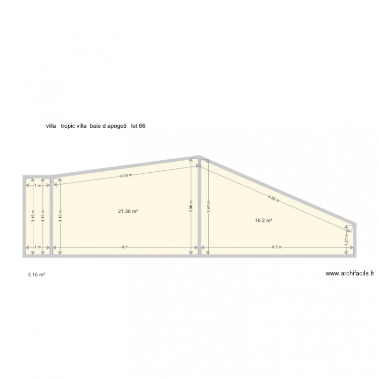 lot 66 villa tropic. Plan de 0 pièce et 0 m2