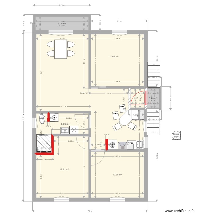 Maison des potiers Version 4. Plan de 0 pièce et 0 m2