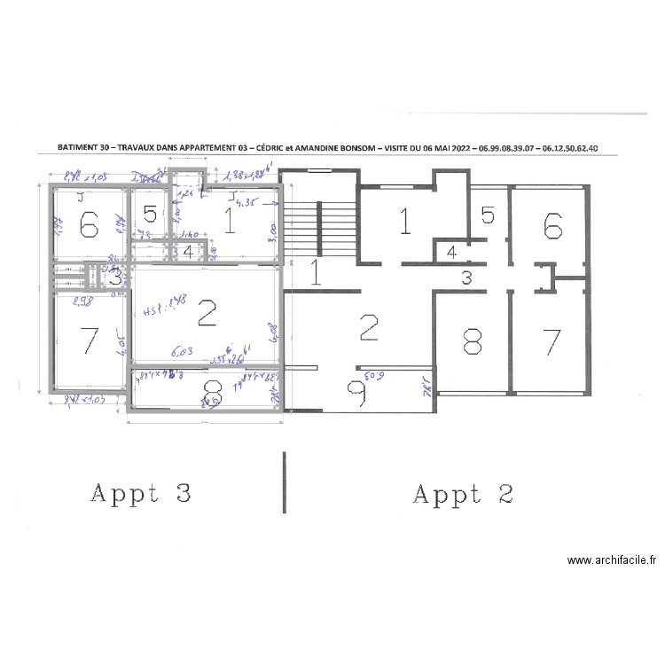 CAMP DUGOMMIER BAT 30 - APPART 03. Plan de 10 pièces et 183 m2