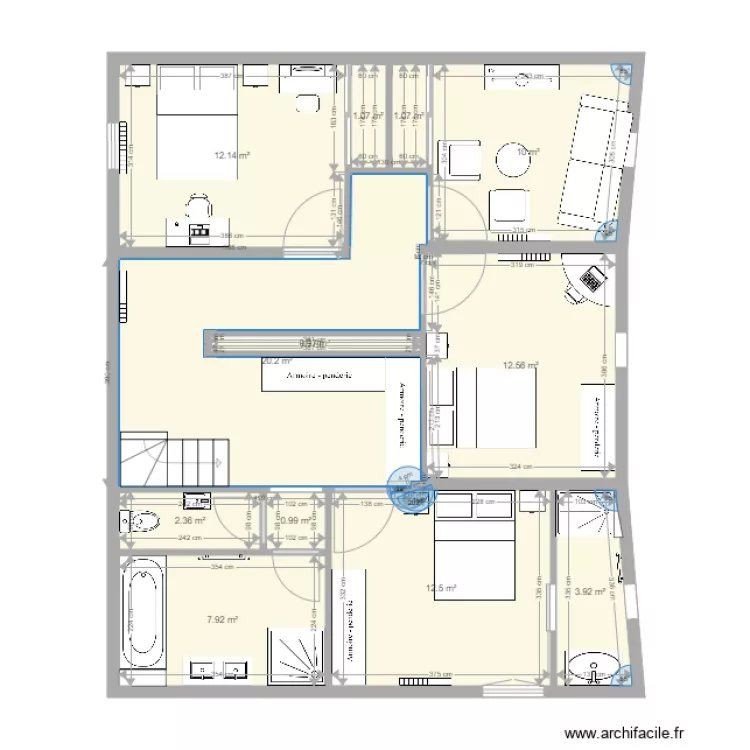 etage. Plan de etage. Plan de