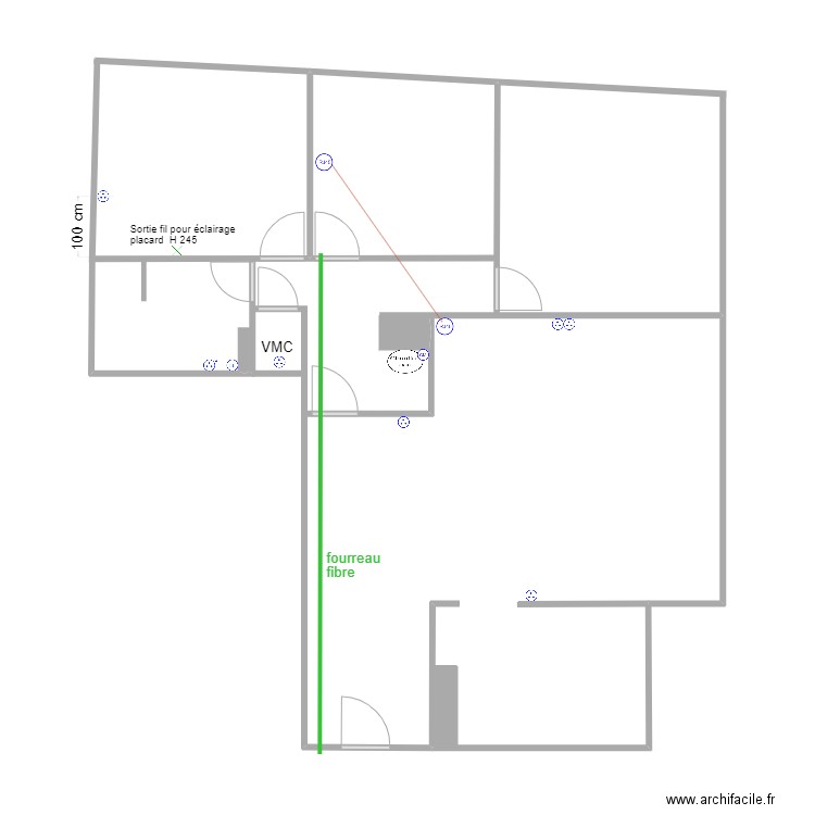 SERFATY ELECTRCITE. Plan de 0 pièce et 0 m2