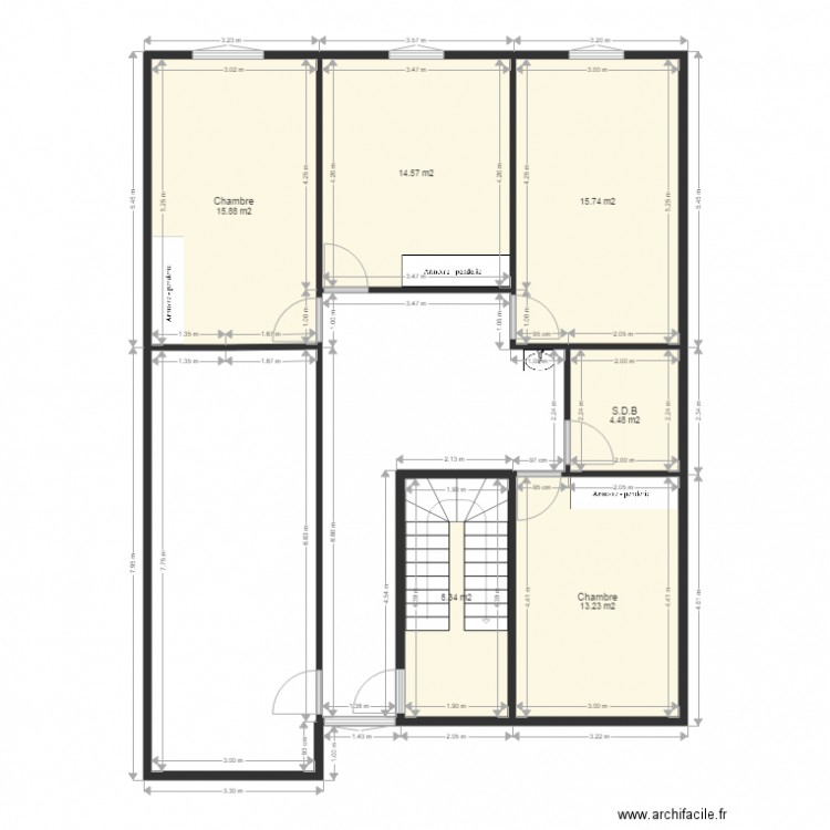 2 émé étage. Plan de 0 pièce et 0 m2