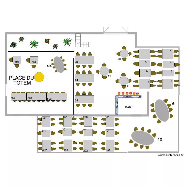 PLAN DE SALLE 2023. Plan de 