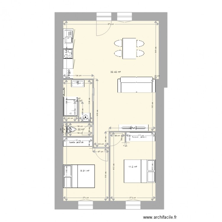 BESSEGES 43 République. Plan de 0 pièce et 0 m2