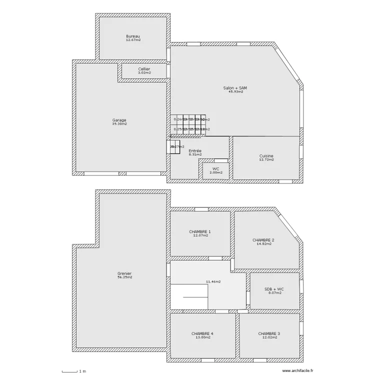 maison. Plan de maison. Plan de