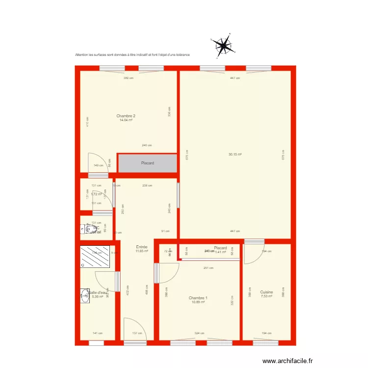 BI 3055 c&ocirc;t&eacute;. Plan de 