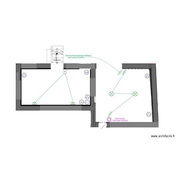 Électricité Raverdeau Cave. Plan de 0 pièce et 0 m2