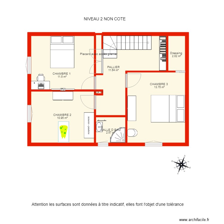 BI 1731 NIVEAU 2 NON COTE . Plan de 0 pièce et 0 m2