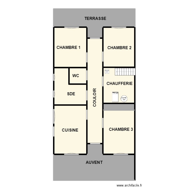 DALMASO RDC. Plan de 13 pièces et 162 m2