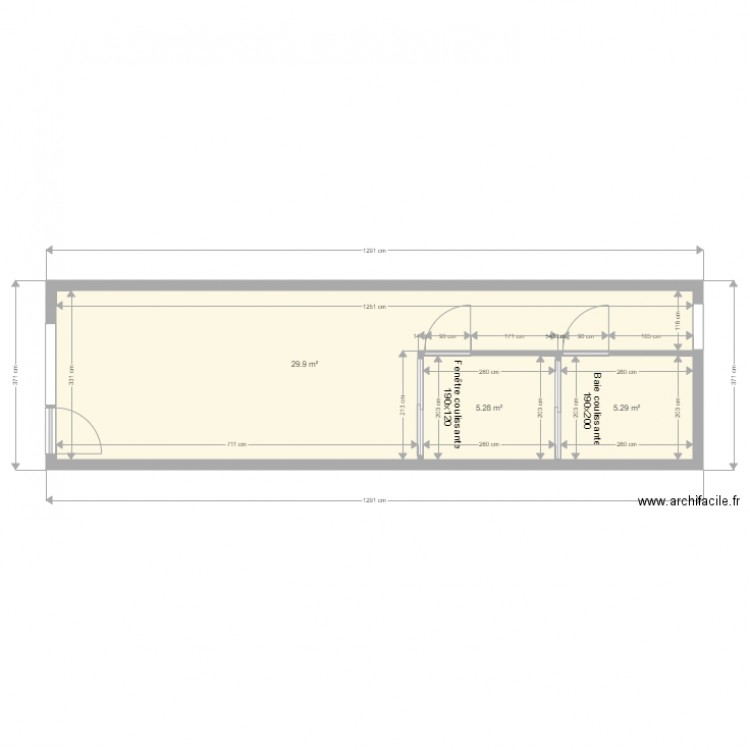 Plan sans mobilier Agence ARTUS . Plan de 0 pièce et 0 m2