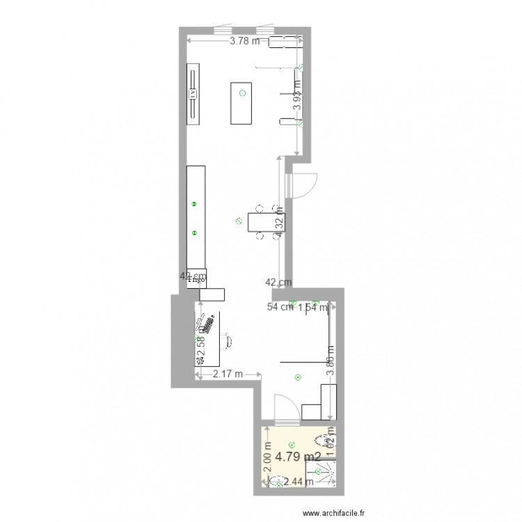 rez 81. Plan de 0 pièce et 0 m2
