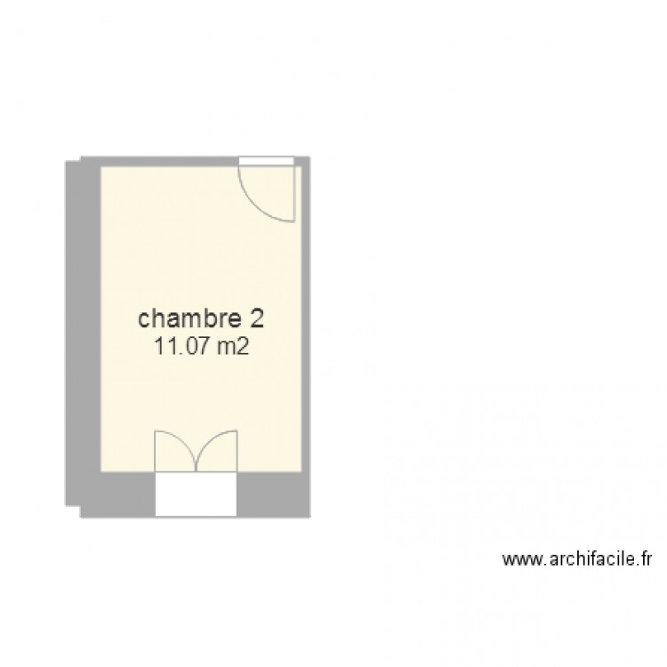 chambre 2. Plan de 0 pièce et 0 m2