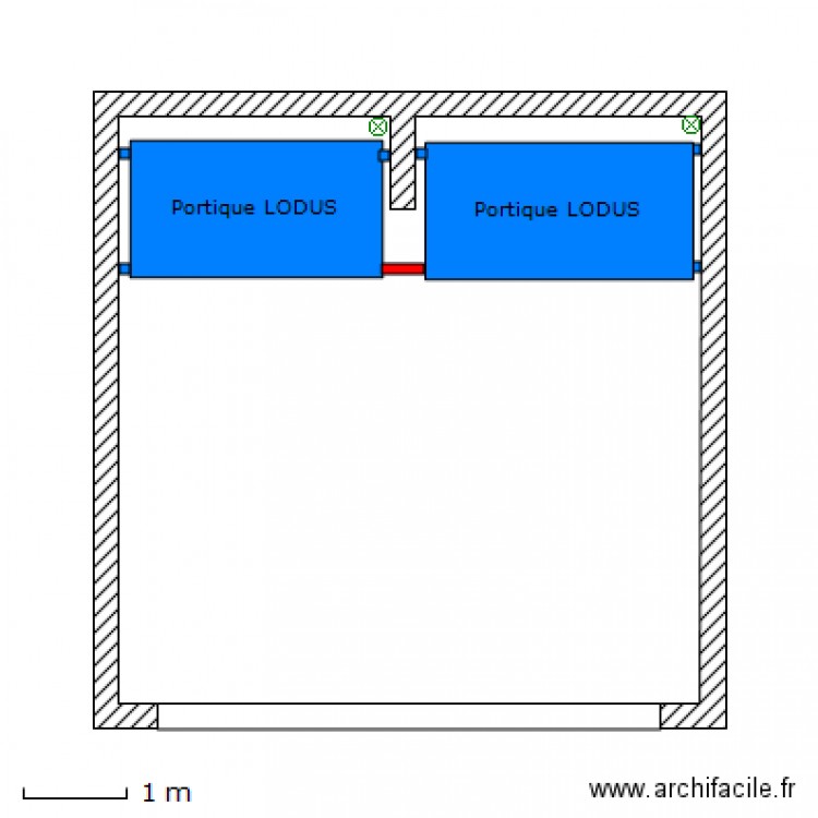 Plan Double ZAPF. Plan de 0 pièce et 0 m2