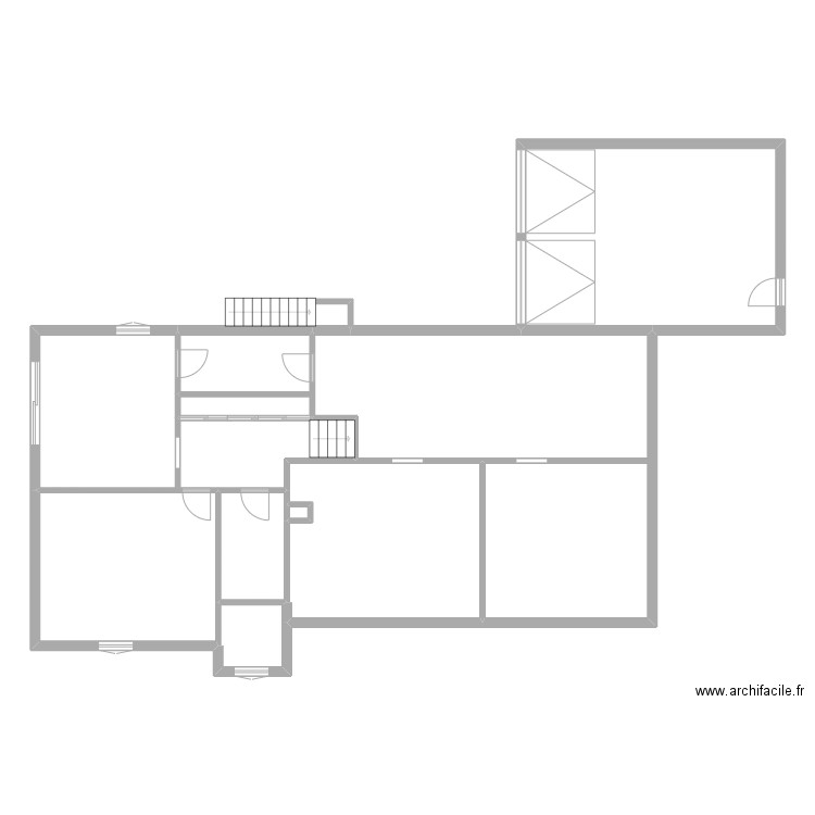 ROUISSEAU RDC BAS. Plan de 9 pièces et 179 m2