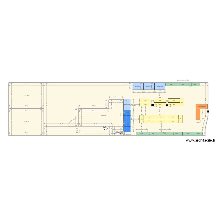 CEV.DI Test4. Plan de 6 pièces et 136 m2