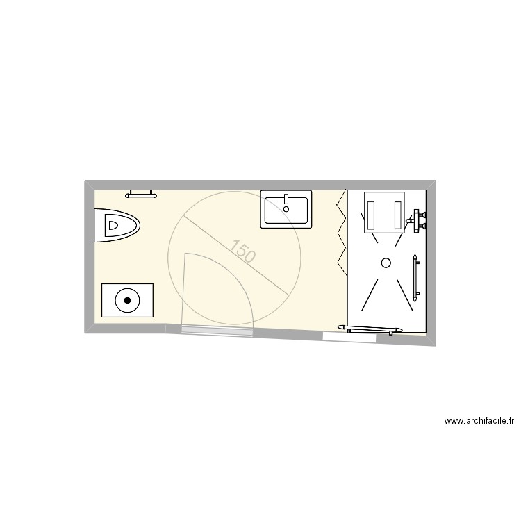 BEAUSIRE V2. Plan de 1 pièce et 6 m2