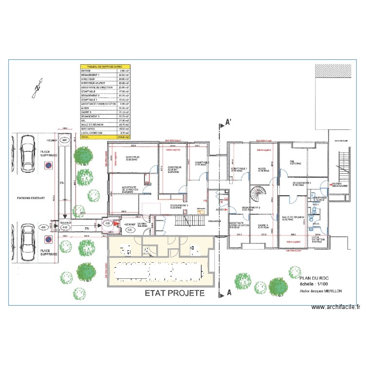 Local libre 70m2 aménagé 3. Plan de 0 pièce et 0 m2