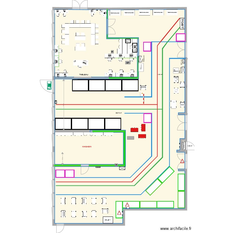 Atelier MELEC SN modifs envisagées. Plan de 0 pièce et 0 m2