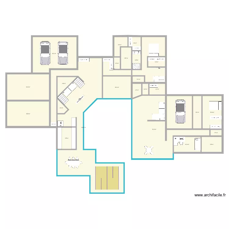 Test bifoyer new escalier 02. Plan de 
