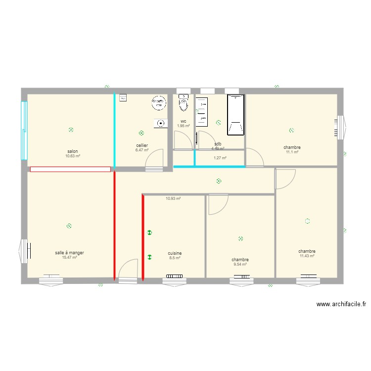 maison. Plan de 0 pièce et 0 m2