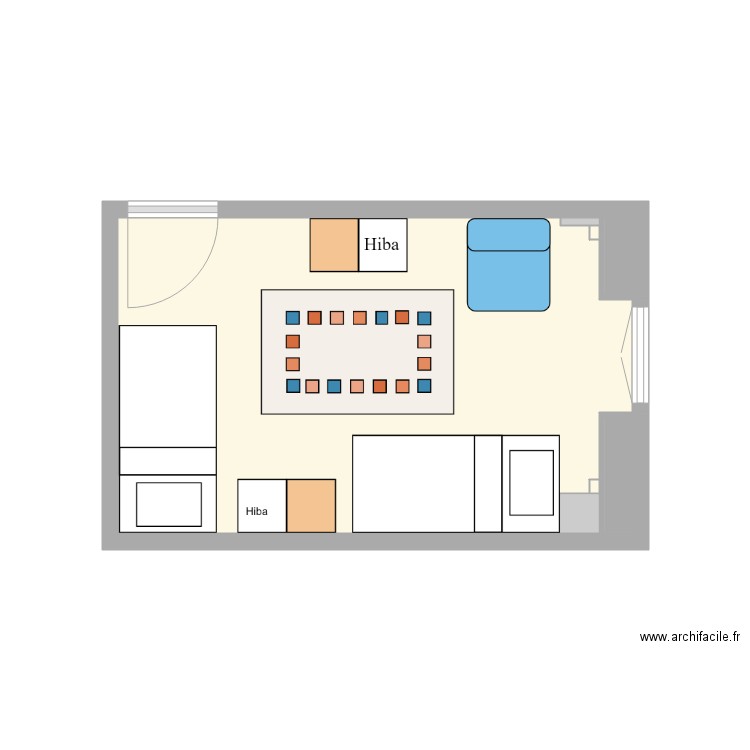 chambre des petits V4 Hiba 3. Plan de 0 pièce et 0 m2