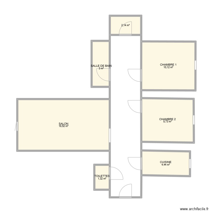appartement. Plan de 0 pièce et 0 m2