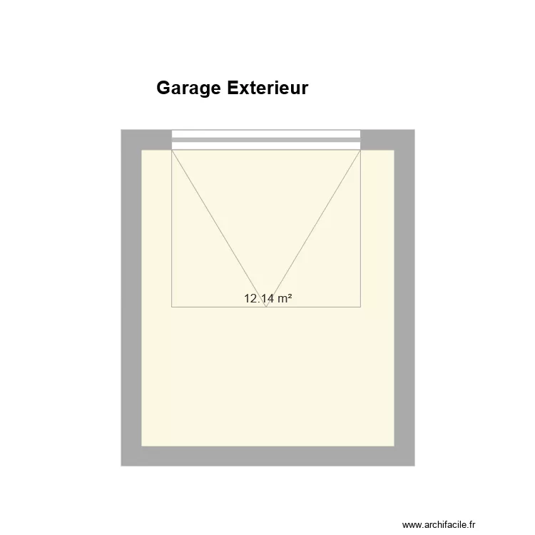 Surbourg Garage exterieur. Plan de 