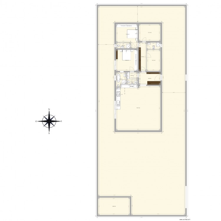 quib. Plan de 0 pièce et 0 m2