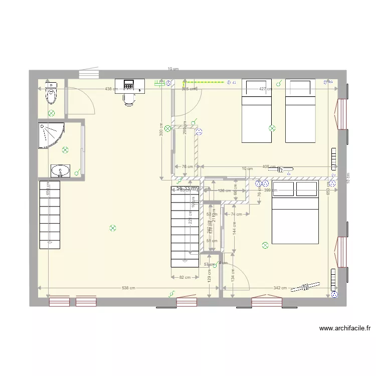 maison auvergne 6. Plan de 
